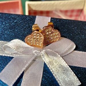 Farah Jewelry Gold Heart Earrings